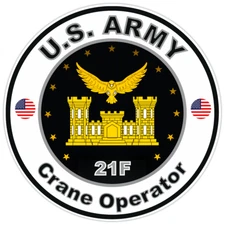 United States Army Crane Operator Bumper Sticker Military Soldier Decal 5"
