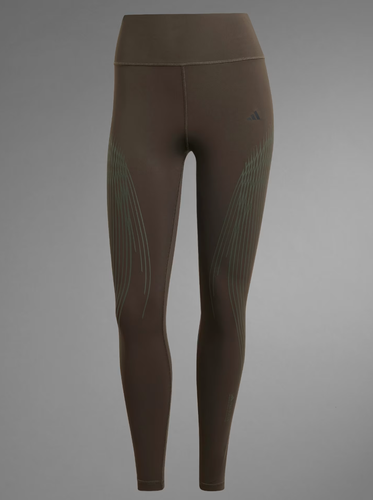 Adidas Optime Power 7/8 Leggings Shadow Olive Brown Green Size M NWT