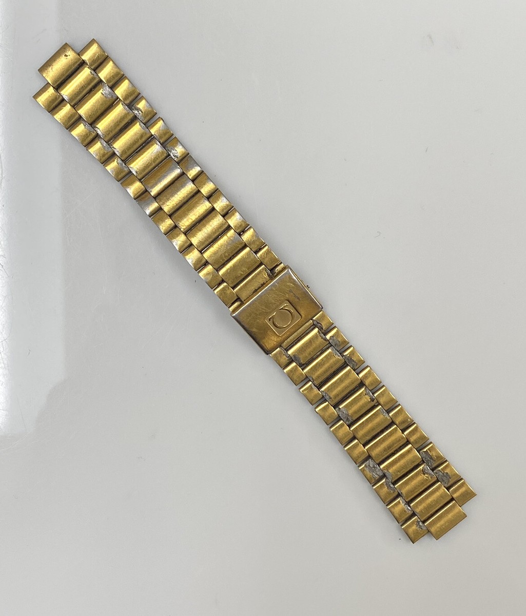 Original Omega Seamaster 196.0269 Gold Plated Bracelet 1416 End