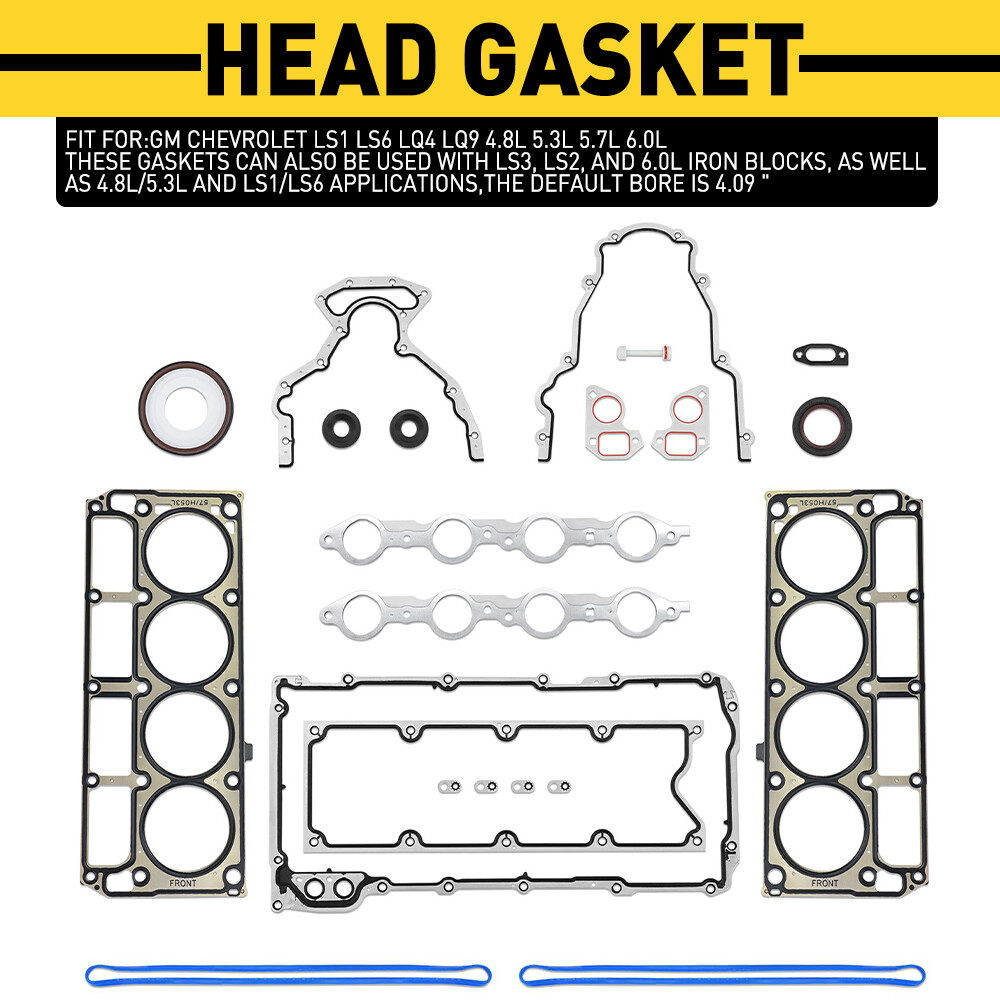 Fit LS Gasket Set Kit &LS9 Head Gaskets LS1/LS6/LQ4/LQ9/4.8/5.3/5.7/6