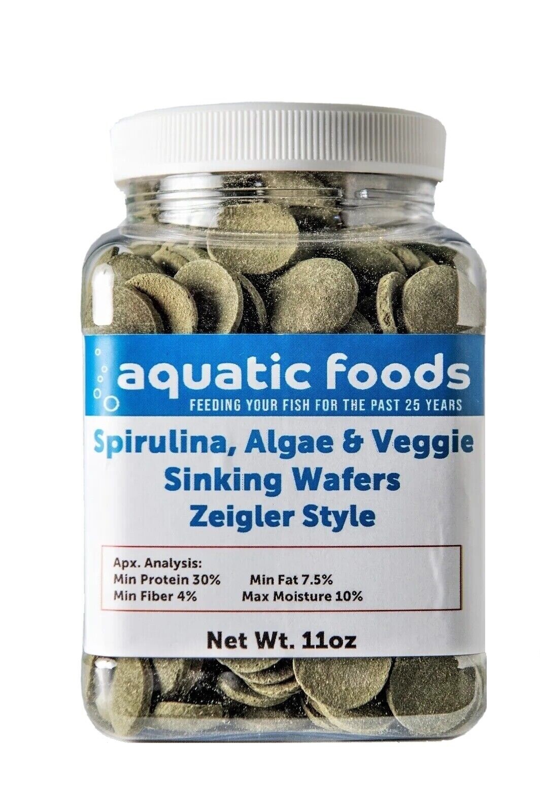 Zeigler Style Spirulina, Algae, Veggie Sinking Wafers for Pleco