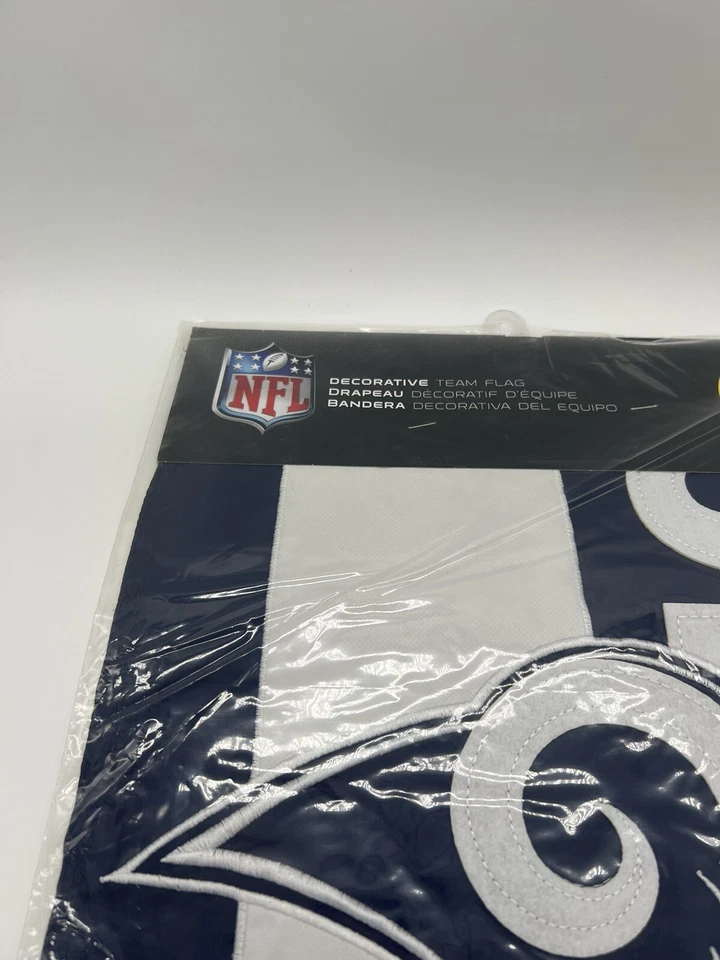 Bandera de jardín adornada Los Angeles Rams 12,5" X 18" NFL fútbol americano Foto 3 de 4