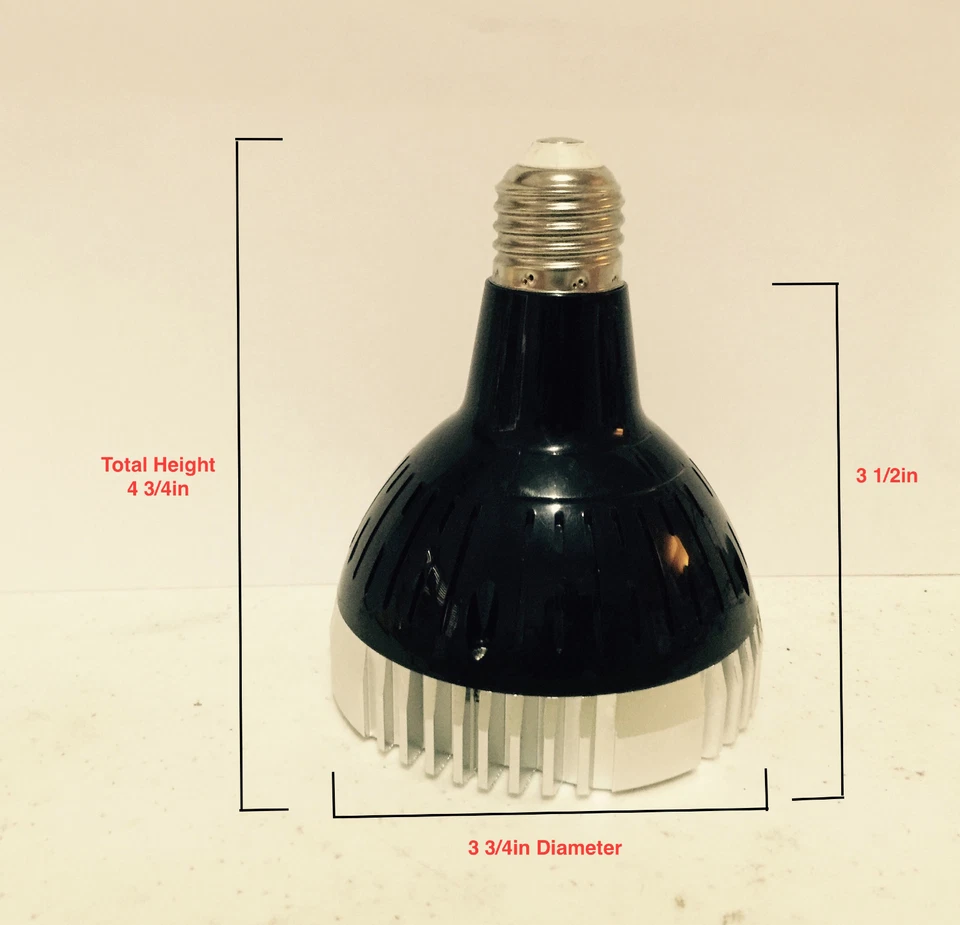 Acuario Arrecife CREE Bombilla LED 35W Luz de Espectro Completo con Montaje Opcional Par30 38 Foto 4 de 4