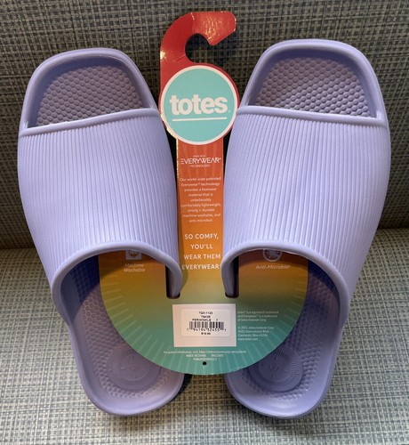 Totes Comfort Everywear Women’s Size 7 Perriwinkle Slides NWT