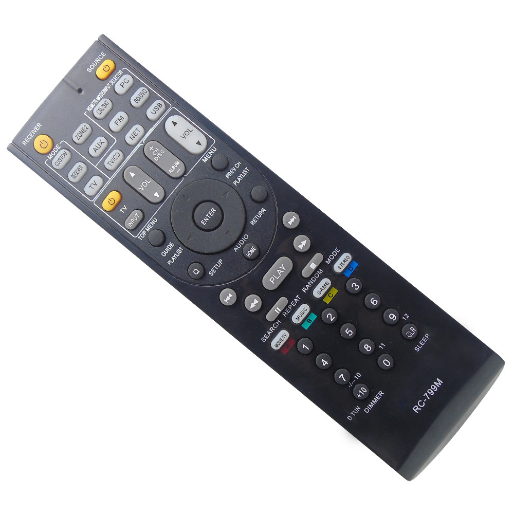 GOUYESHO Telecomando RC-880M adatto per ricevitore Onkyo AV compatibile con HT-R693 HT-RC660 HT-S7700 TX-NR636 TX-NR838 TX-NR737 integrato 24140881 RC-881M DTR-30.6 7.6 2 A/V