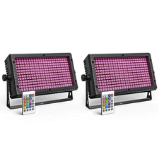 4X Wall Wash Light DMX Strobe RGB Beam 288LED Stage Effect Lighting DJ Party KTV