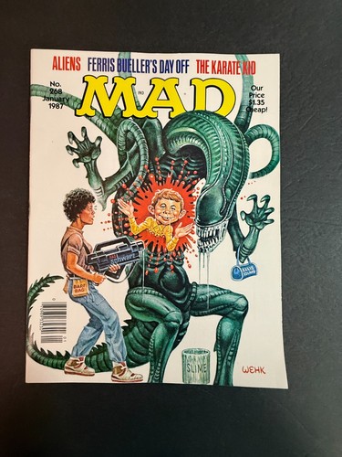 MAD Magazine #268 EC Comics 1987 Aliens, Ferris Bueller, Karate Kid