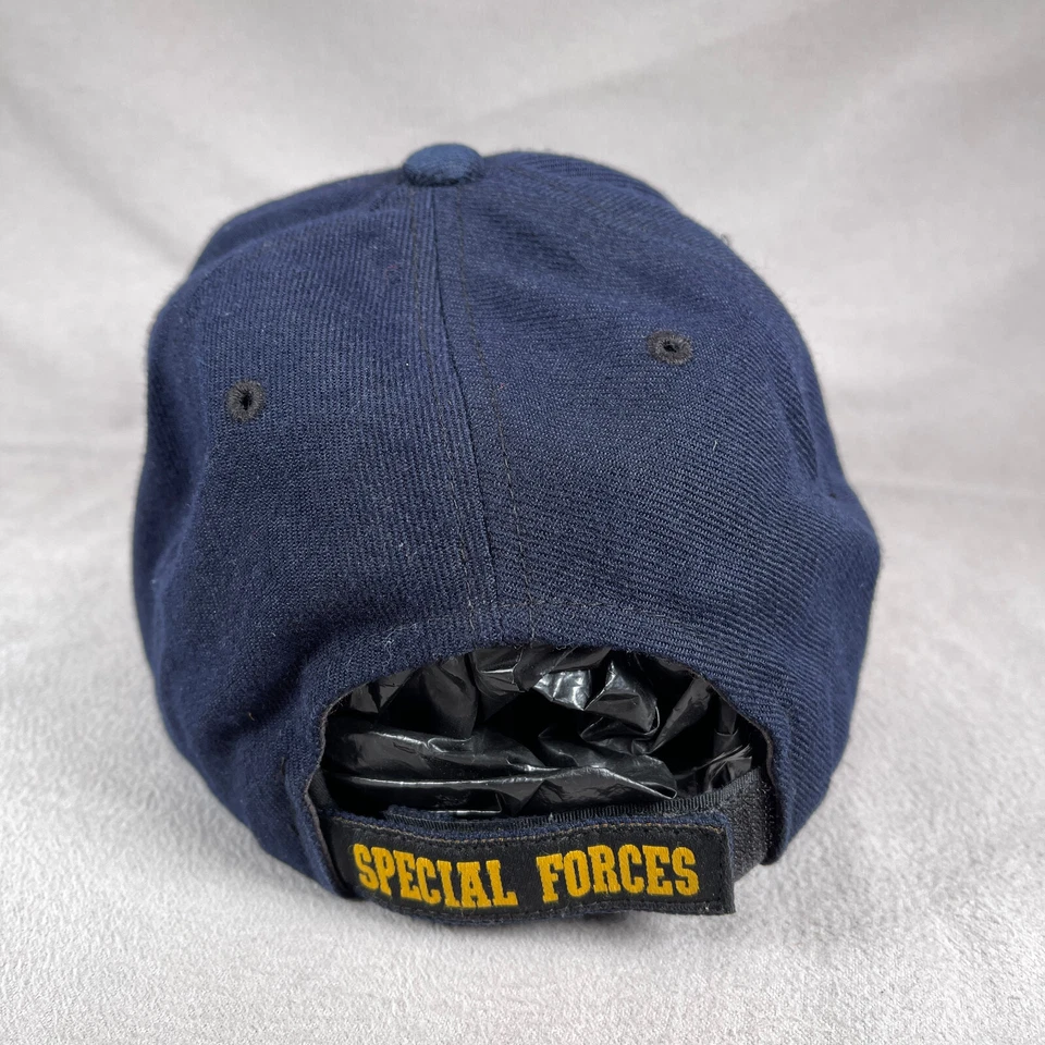 Gorra de las Fuerzas Especiales para Hombres Talla Única Azul Gorra Bordada Fuerzas Armadas Foto 3 de 4