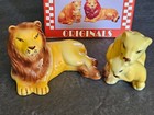 Vintage Five & Dime Inc. Lion Lioness Cub Family Salt & Pepper Shakers 1984 — photo 4