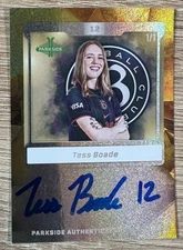 TESS BOADE 2025 PARKSIDE NWSL VOLUME 1 SSP ONE-OF-ONE GOLD AUTO #SS-TB #1/1 WOW!