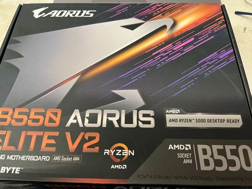 Gigabyte AM4 Motherboard AMD B550 ATX  AORUS ELITE V2