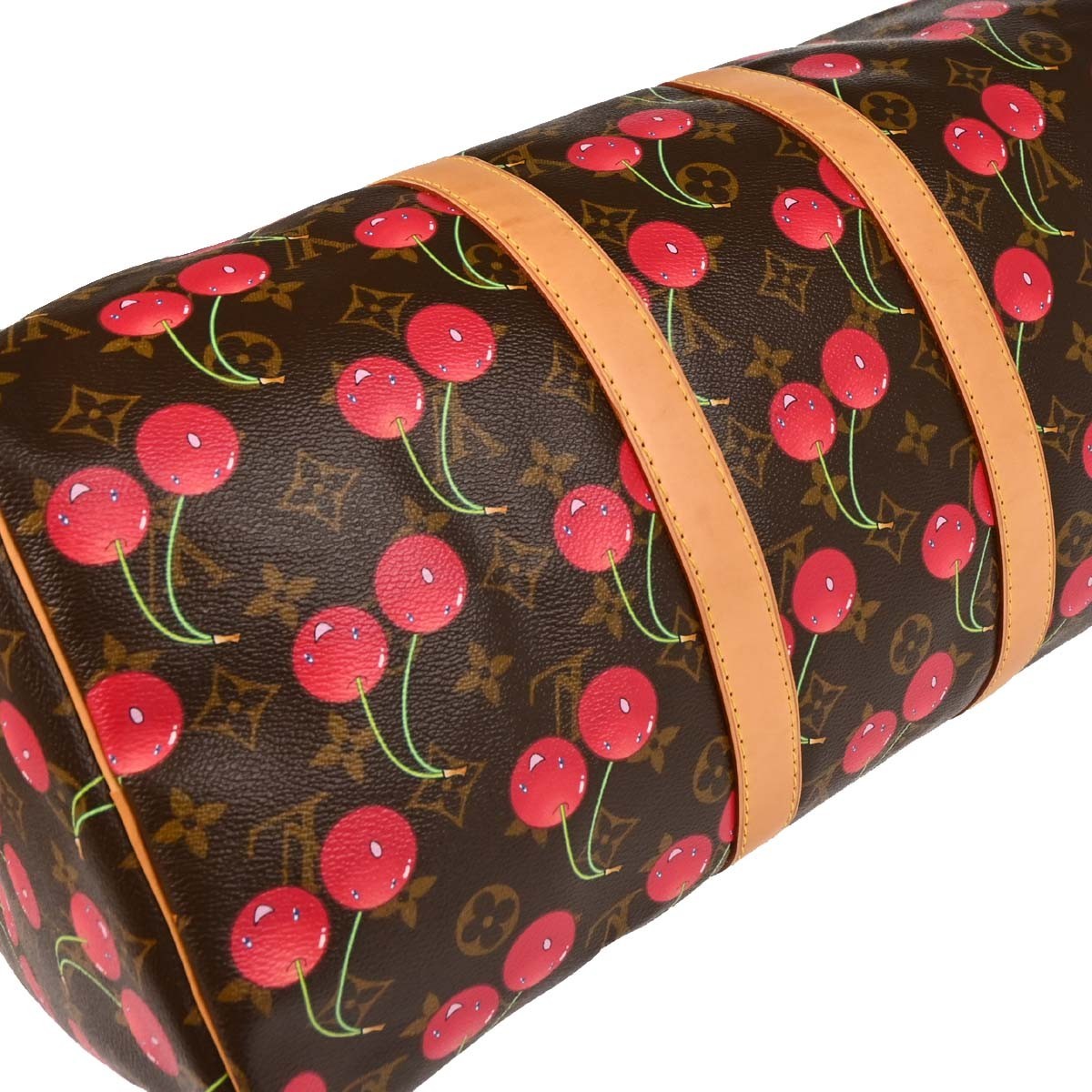Louis Vuitton Monogram Cherry Keepall 45 Duffle Handbag M95011 195846 image 4