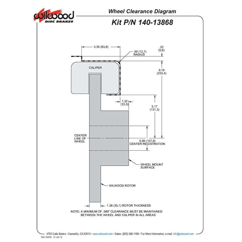 Wilwood 140-13868-R 2005-12 Fits Ford F250/F350 Rear Big Brake Kit, Red Foto 4 de 4