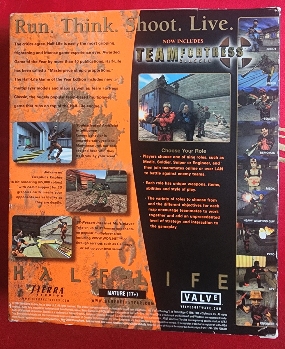 Life with IDÉE CD-ROM カタログ 1999年版 Half-Life: Game of the Year Edition (PC, 1999) for sale online | eBay