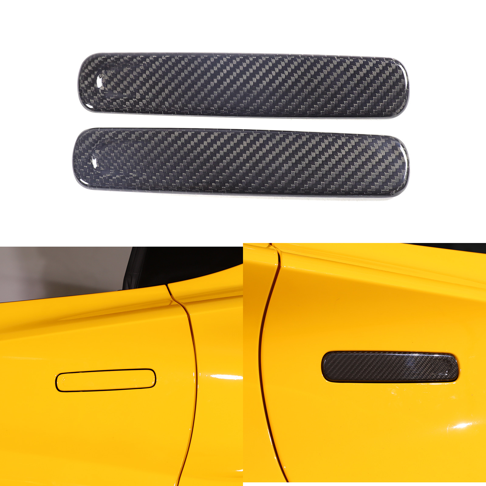 Real Carbon Fiber Door Handle Accent Trim Cover Fits Lotus EMIRA 2023-2026