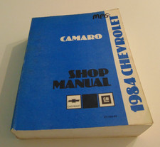 1984 Chevy Camaro Service Repair Shop Manual 2.5l 2.8l 5.0l Berlinetta Z28 Base