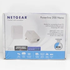 NETGEAR Powerline 200 Nano Network Adapter Kit Model XAVB2101 - Sealed