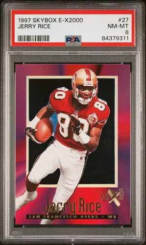 Jerry Rice 1997 Skybox E-X2000 PSA 8 San Francisco 49ers