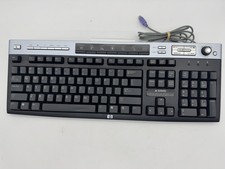 HP 5219 Wired PS/2 Multimedia Keyboard Black/Silver with Hotkeys  Volume