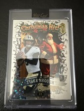 Tyler Shough True 1/1 Christmas Hit Wild Card Holiday Hits Rookie Card