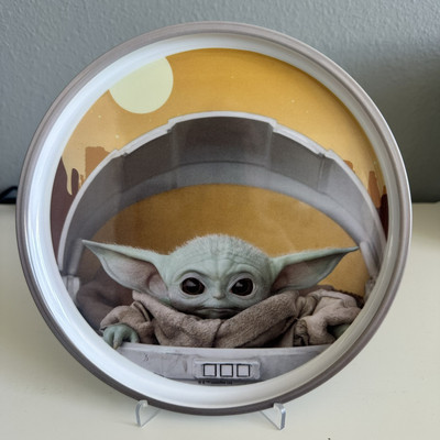 Star Wars The Mandalorian The Child 8'' Plastic Plate Baby Yoda Zak Designs New
