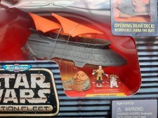 Star Wars Micro Machines Action Fleet Jabba's Sail Barge Yak Face and R2-D2 1997