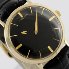 AUTHENTIC LONGINES REF 1053 MYSTERY DIAL 10K GOLD FILLED MANUAL WIND NEAR MINT