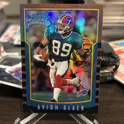 2000 Bowman Chrome Rookie Card Refractor Avion Black #199