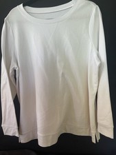 Belle by Kim Gravel French Terry Dip Dye Sweatshirt Ombr  SZ Large