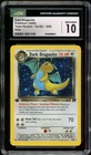 Dark Dragonite Pokemon 2000 Holo Rocket 1st Edition English 5/82 GEM MINT CGC 10