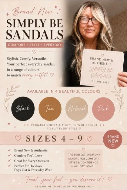 Simply Be Sandals & Shoes All New