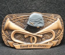 XC01121 NOS VINTAGE 2008  BAND OF BROTHERS  U.S. ARMY MENS BRASS BELT BUCKLE