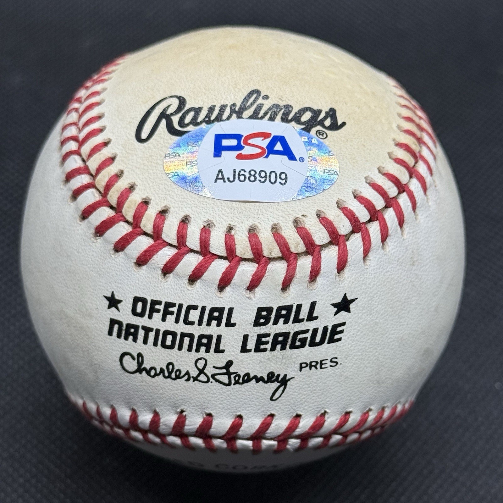 Tom Gorman Umpire Signed Baseball PSA/DNA COA Very Rare! - image 2