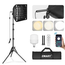 EMART Softbox Photography Lighting Kit, 16"x16" Pull Soft Box with Honeycomb ...