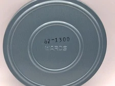 Vintage 8mm Film Reel Can Wards Camera Department Holder Metal Container - EMPTY