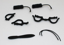 Marx Johnny West Dynomite, Handcuffs and Throwing Knife In Good Played Condition