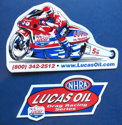 2 - NHRA LUCAS OIL DRAG RACING SERIES  Decals Stickers