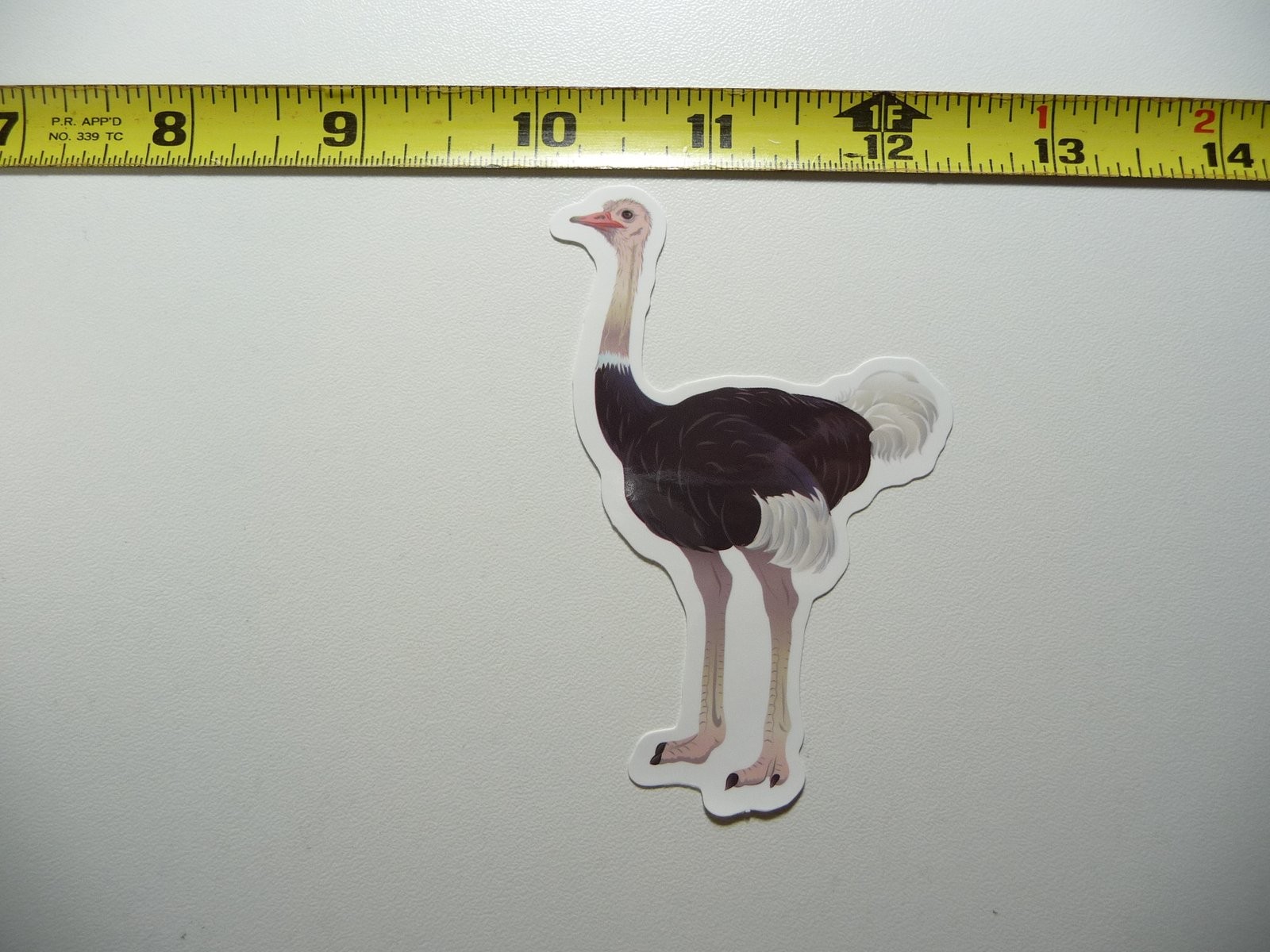 Ostrich Animal Zoo Decal Sticker Wild Fun Cute Design