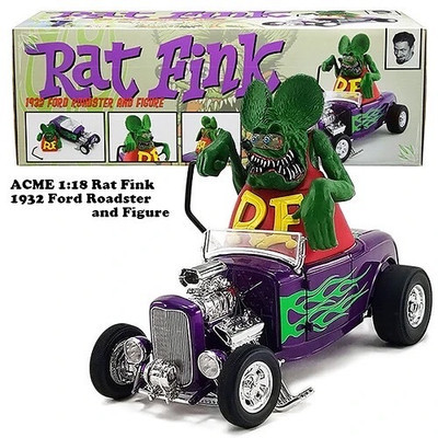 人気ブランドバ40代 ACME With Roadster Rod Hot Blow Ford 1932 Fink Rat 1/18 乗用車