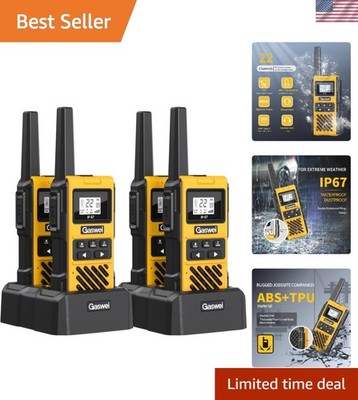 Heavy Duty Floating Walkie Talkies - 22 Channels, Rechargeable & VOX