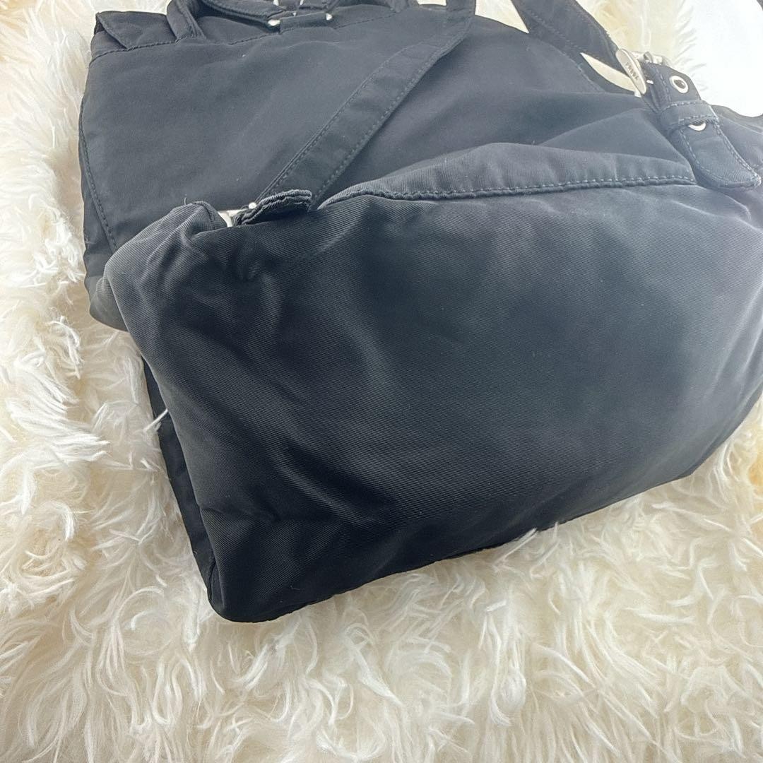 Prada Test Nylon Drawstring Backpack Black Lightw… - image 8