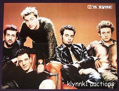 NSync N'Sync Poster Centerfold 570A O-Town OTown on back