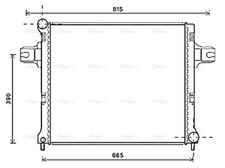 AVA Coolant Radiator JEA2064 for JEEP GRAND CHEROKEE (2005) 3.0 CRD etc