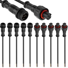 RUNCCI-YUN 5 polige wasserdichter stecker,Male Female Plug 5 polige IP67