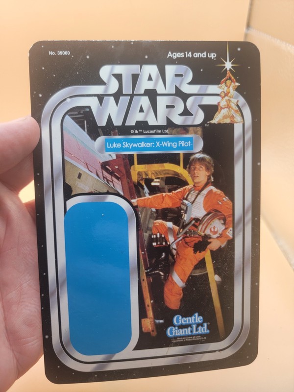 2018 Star Wars Sdcc GENTLE GIANT Jumbo Promo Card Back Luke X-wing Pilot Rare