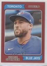 2023 Topps Heritage Red Border George Springer #90 4z8