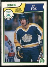 1983-84 O-Pee-Chee Jim Fox #154 Los Angeles Kings