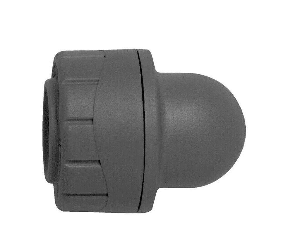 5 x Polyplumb 10mm socket blank ends. Stop end caps. Blanking cap PB1910