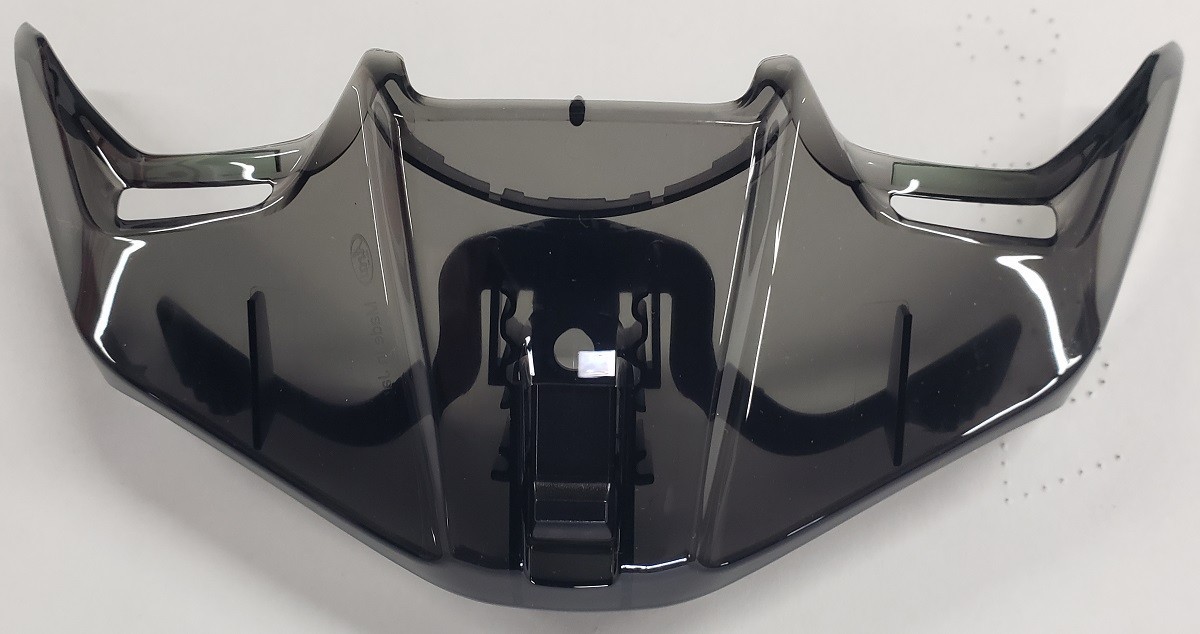 Arai DT-X, Chaser-X Rear Vent Duct Spoiler Tint, Meta-Black Frost