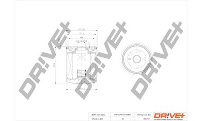 Dr!ve+ DP1110.11.0073 Oil Filter for SEAT,SKODA,VW